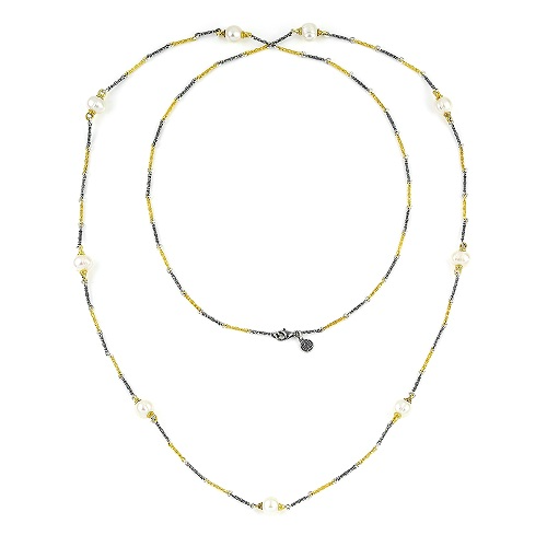 Long Necklace With Pearls K120-2A