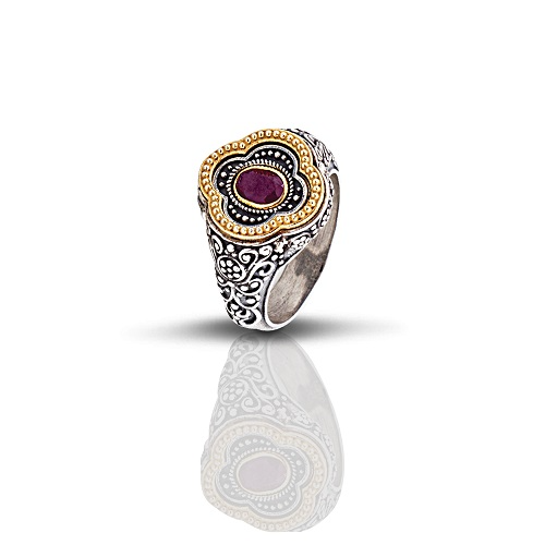 Ring with Semiprecious Stone D292