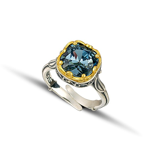 Ring with Swarovski Crystal D216