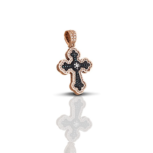 Cross with Zircon Stones C244