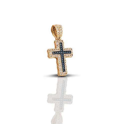 Cross with Zircon Stones C246
