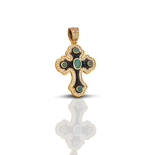 Cross with Precious Stones C252