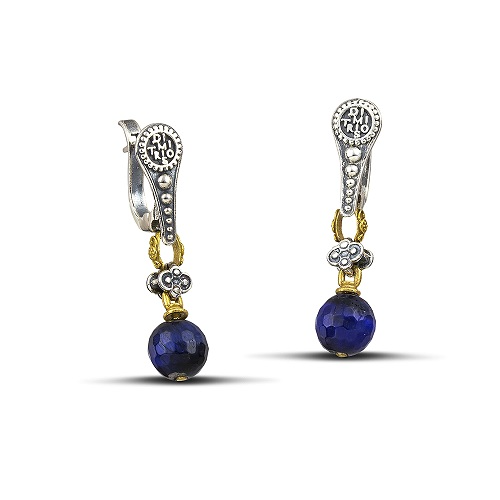 Earrings with Mineral Stones S120-6A