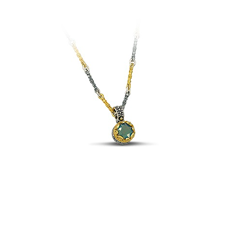 Pendant with Swarovski Crystal & Tricolour Chain M50