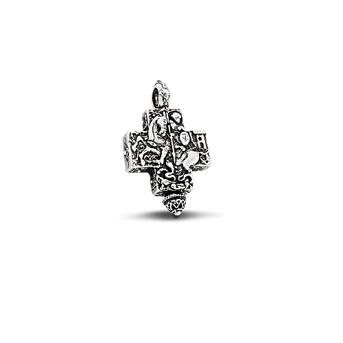 Sterling Silver Locket Cross C188