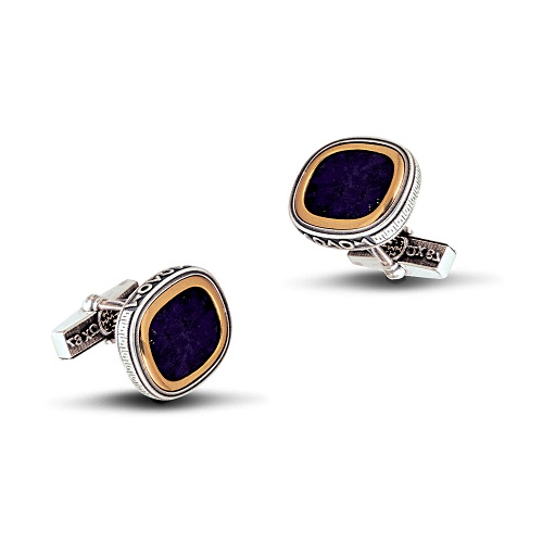 Cufflinks with Lapis Lazuli MA78