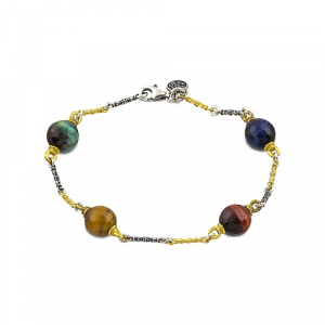 Bracelet with Mineral Stones B120-6