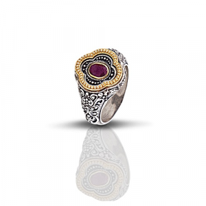 Ring with Semiprecious Stone D292