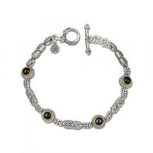 Bracelet with Βlack Οnyx B114