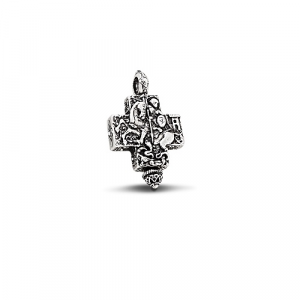 Sterling Silver Locket Cross C188